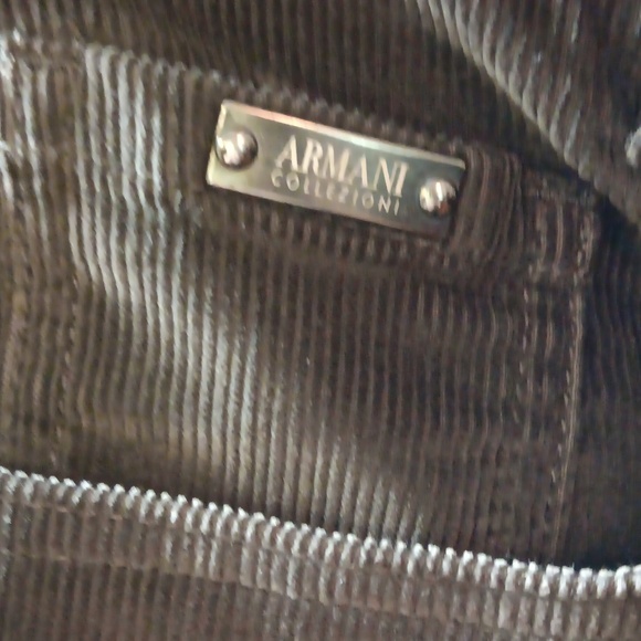 Armani Gray/Taupe Corduroy sz 10 - Picture 2 of 4